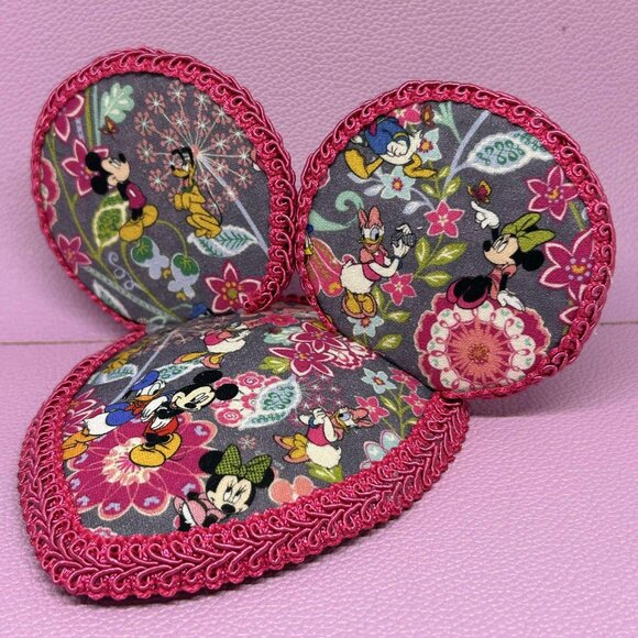 Vera Bradley Disney Print HANDMADE Mouse Ear Hat/ Fascinator Hat - Picture 1 of 5